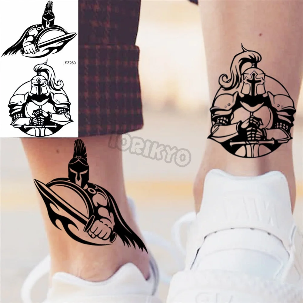 Minimalist Panda Small Temporary Tattoos For Women Men Realistic Seahorse Gorilla Tiger Fake Tattoo Sticker Arm Tatoos Body
