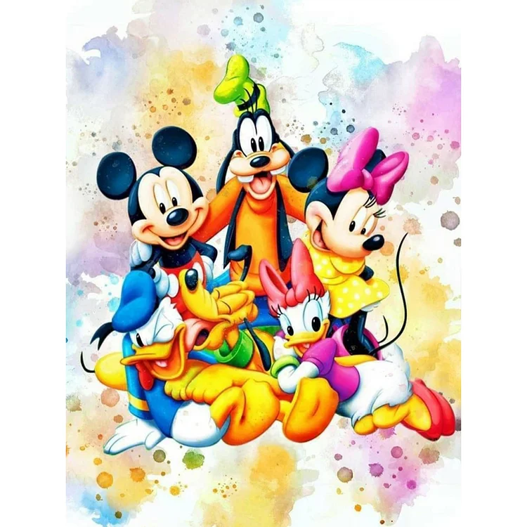 Mickey Mouse And Friends 30*40CM(Canvas) Full Round Drill Diamond Painting gbfke