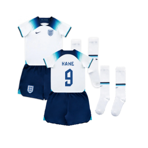 England Harry Kane 9 Heimtrikot Kinder Mini Kit WM 2022