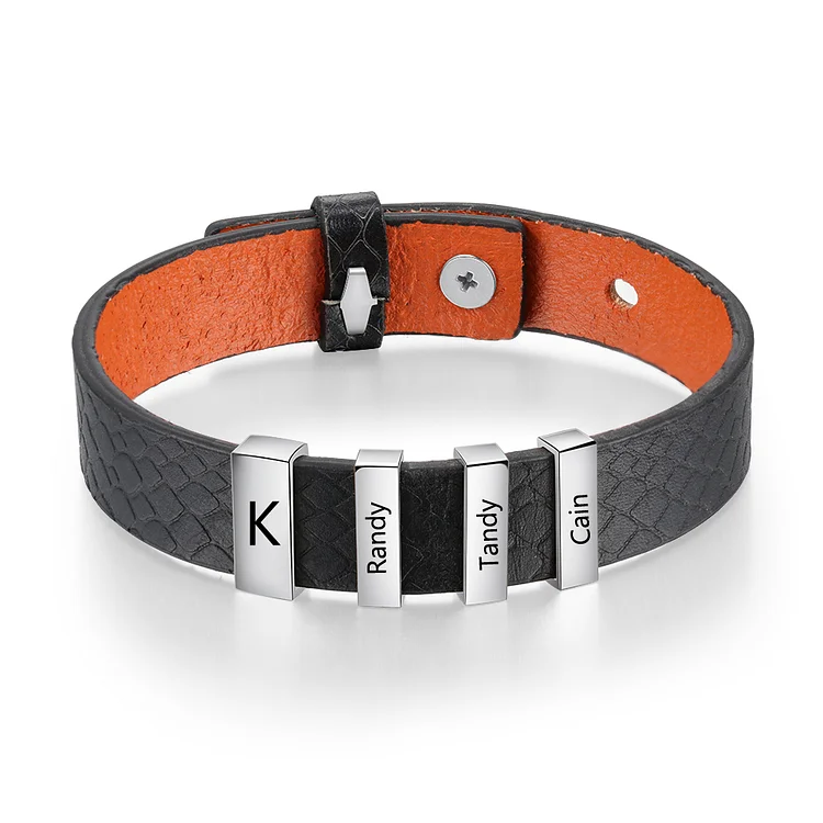 Personalized Gift Kids Name Bracelet for Dad