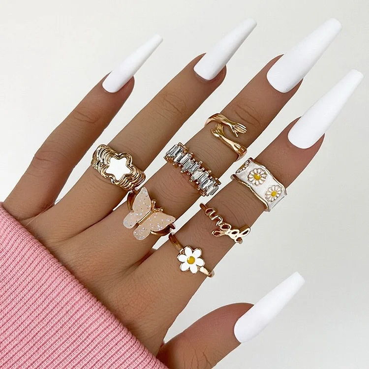 9 Pcs/set Fashion Jewelry Rings