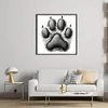 Black Cat'S Paw-18CT Stamped Cross Stitch 20*20cm/7.87*7.87in tapestrymarket