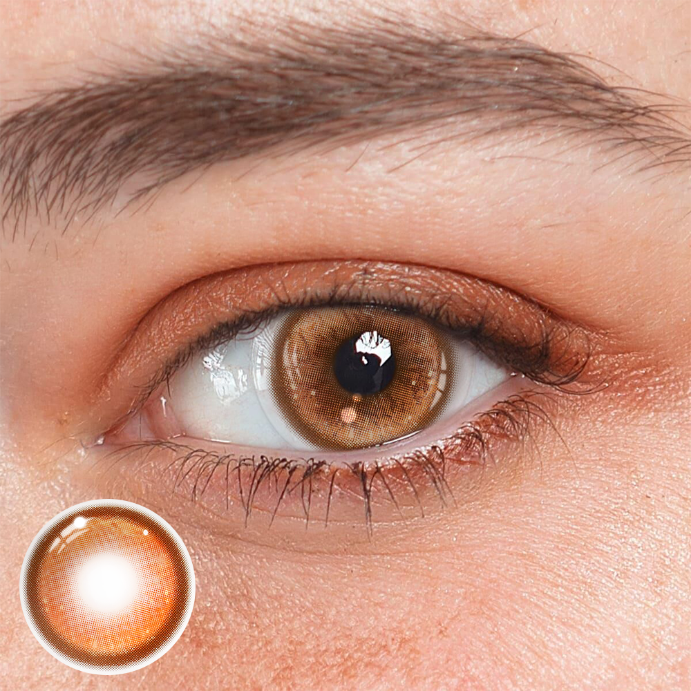 Cosplay Thermo Aura Brown Coloured Contact Lenses