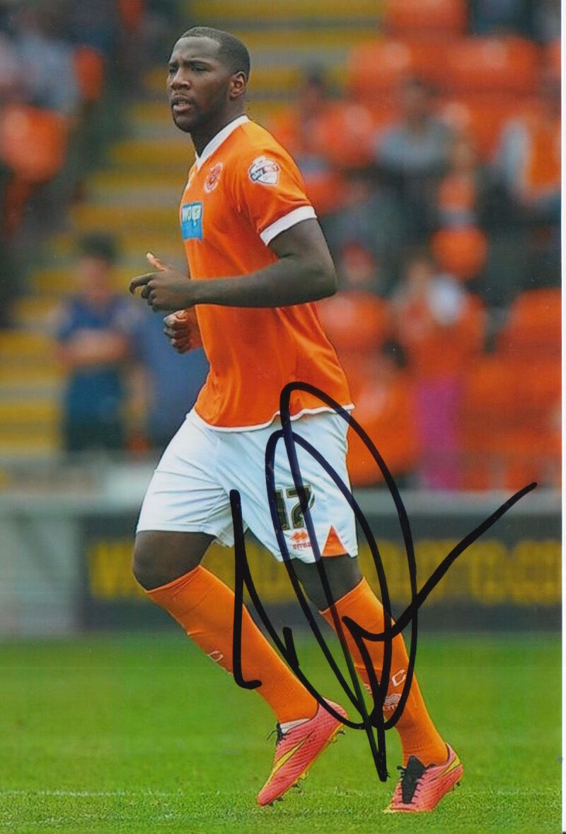 BLACKPOOL HAND SIGNED ISHMAEL MILLER 6X4 Photo Poster painting.