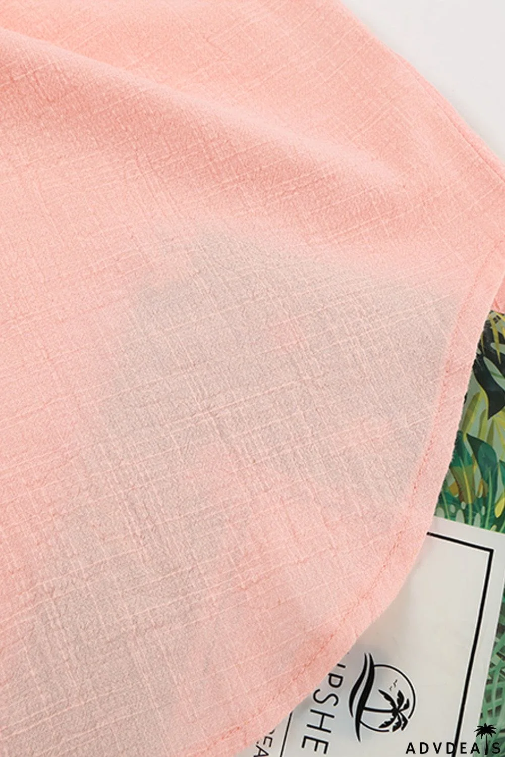 Turn-down Collar Button Front Tank