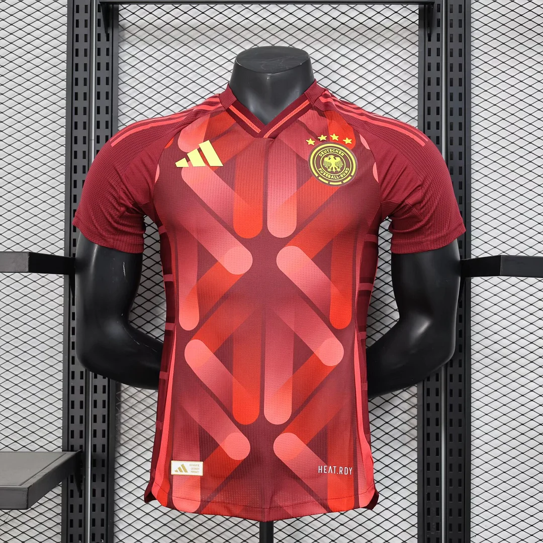 2024 Germany Special Edition Red Player Version Football T-Shirt Thai Quality