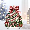 Ice Cream Xmas Tree Special Shaped 2D Flat DIY Pearl Art Diamond Painting Ornament