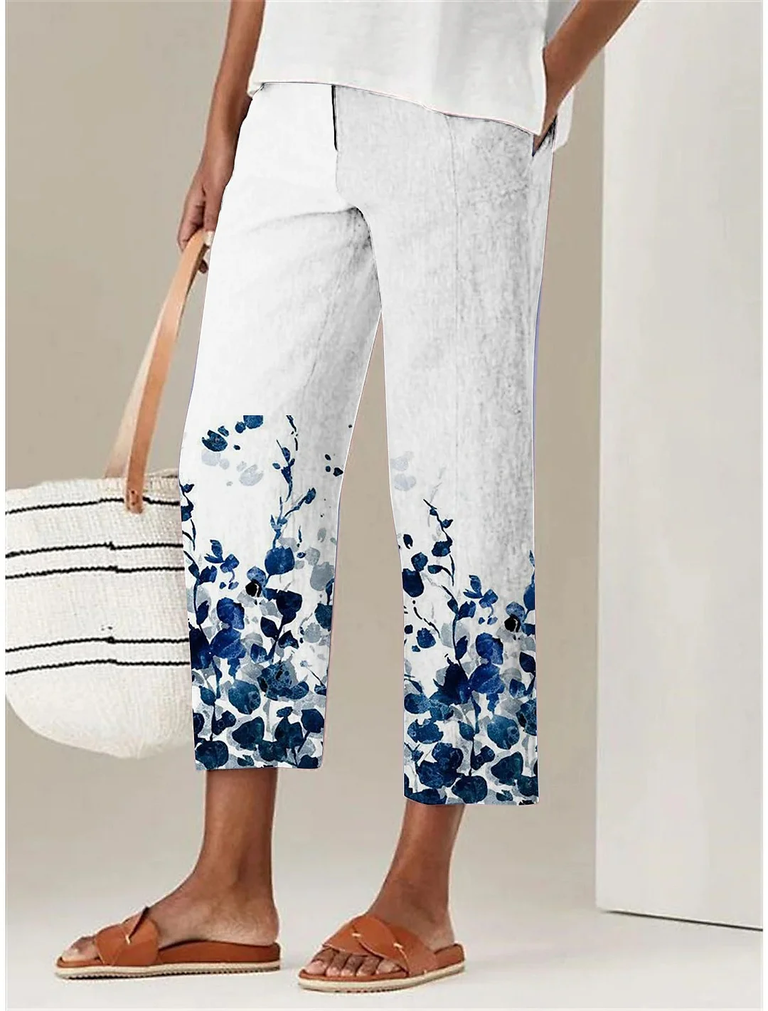 Women's Casual Floral Print Comfort Pants