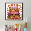 Pumpkin Truck-11CT Stamped Cross Stitch 50*50cm/19.69*19.69in