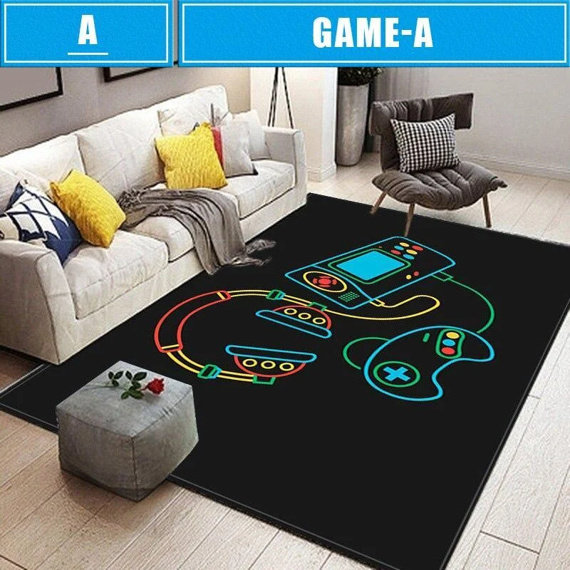 Home Balcony Rug Kid Carpet Game Controller Printed Carpets for Living Room Bedroom Floor Mat Alfombras Grandes Mat  Outdoor Rug 1108-1