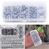 81PCS Egg Fishing Tackle Set Line Sinkers Hook Connector for Bass Fishing Tackle