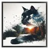 Cat-11CT Counted Cross Stitch 40*40cm/15.75*15.75in tapestrymarket