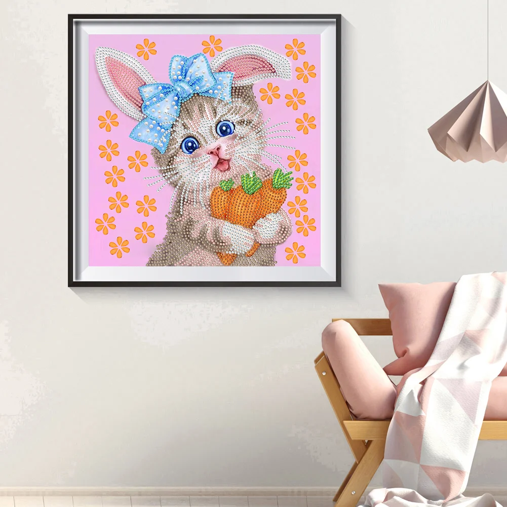 Special Shape Diamond Painting 30*30cm - Funny Cat