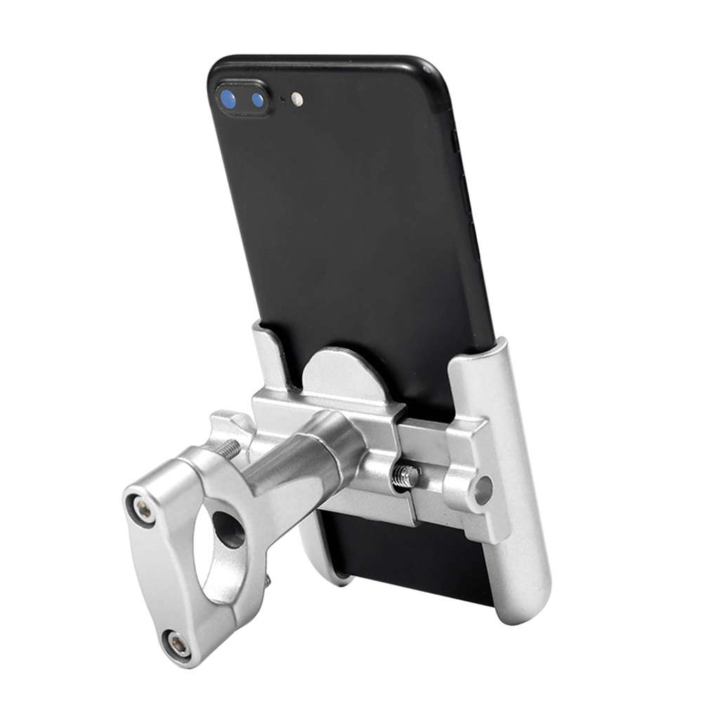 

Bike Phone Mount Holder 360 Rotation Metal Motorcycle Handlebar GPS Bracket, Silver, 501 Original