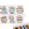 6pcs Glass Bottle Landscape-11CT Stamped Cross Stitch 15*17cm/5.91*6.69in