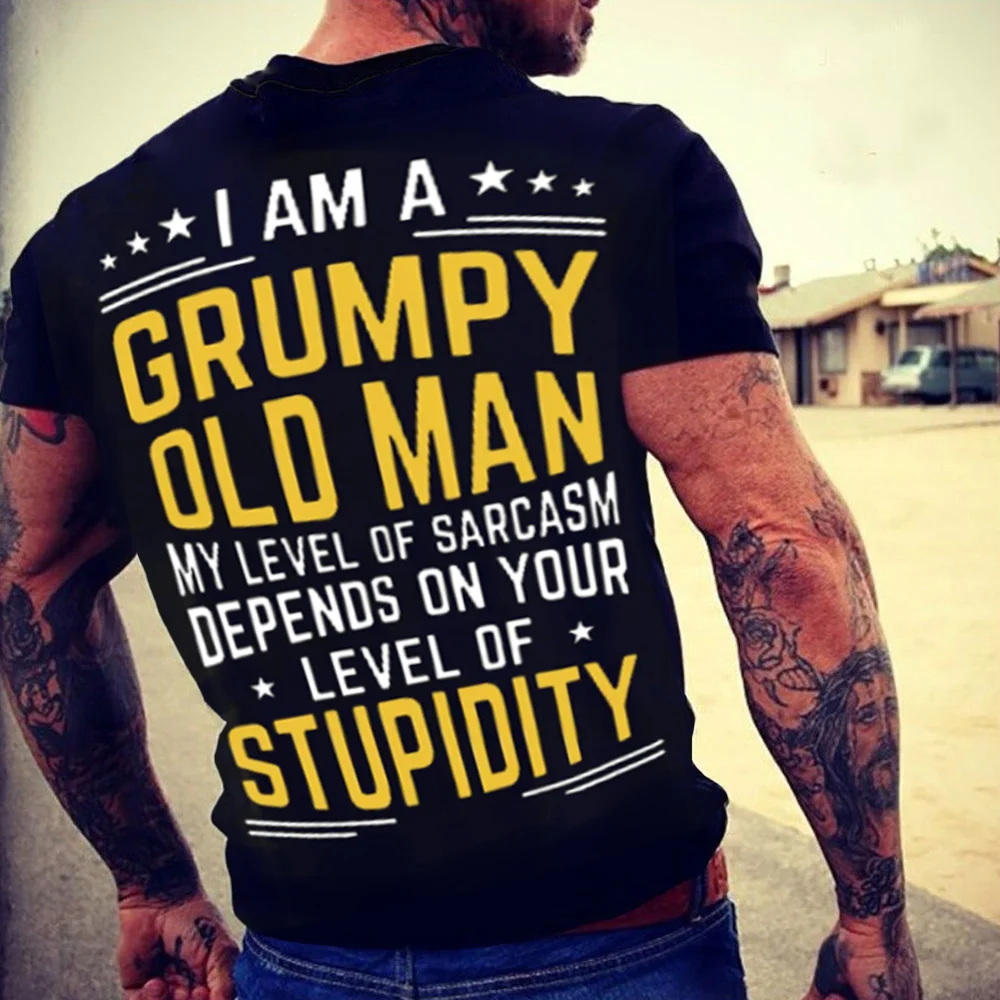 I'm A Grumpy Old Man Casual Short Sleeve T-shirt