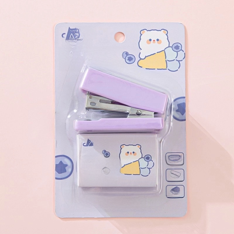 Cartoon Plastic Metal Class Learning Cute Stapler