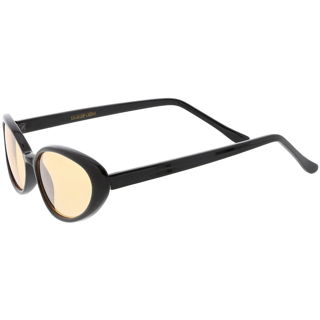 True Vintage Cat Eye Color Tinted Lens Oval glasses 51mm