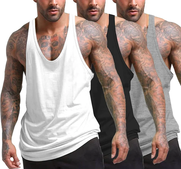 Men's 3 Pack Tank Tops (US Only) QueenFunky