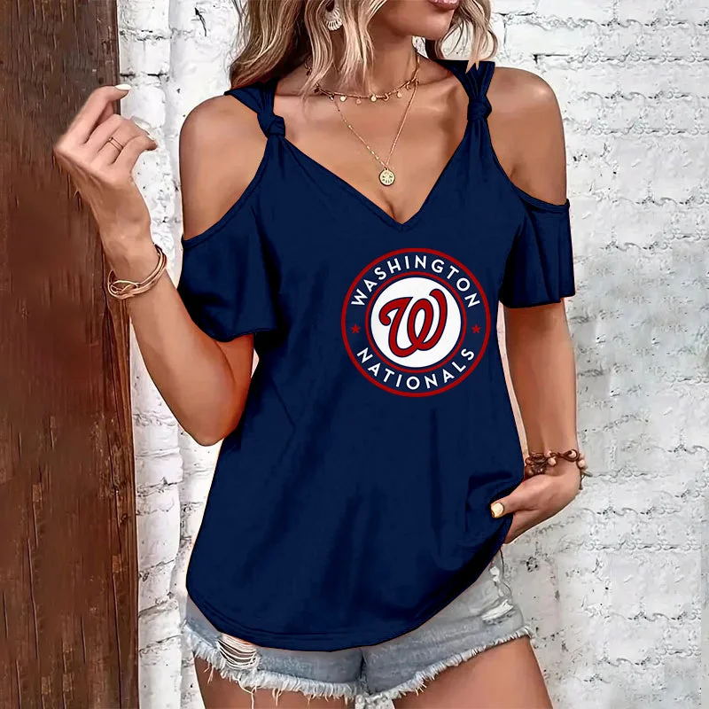 Casual V Neck Short Sleeve T-shirt