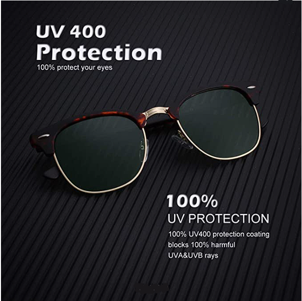 Semi-Rimless Frame 100%  Blocking glasses