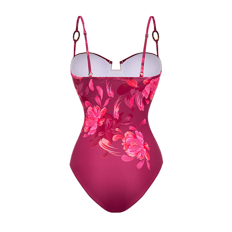 PUI  新品未使用品　flower peplum swimsuit PUI 新品未使用品 flower peplum swimsuit