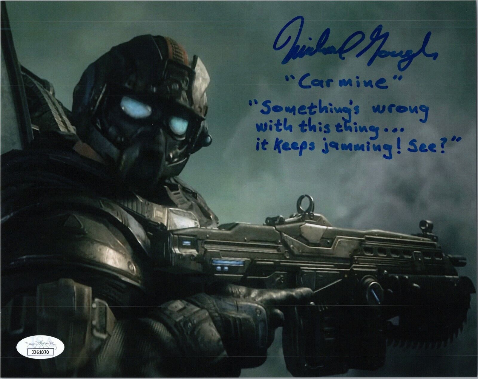 MICHAEL GOUGH Authentic Hand-Signed CARMINE - GEARS OF WAR