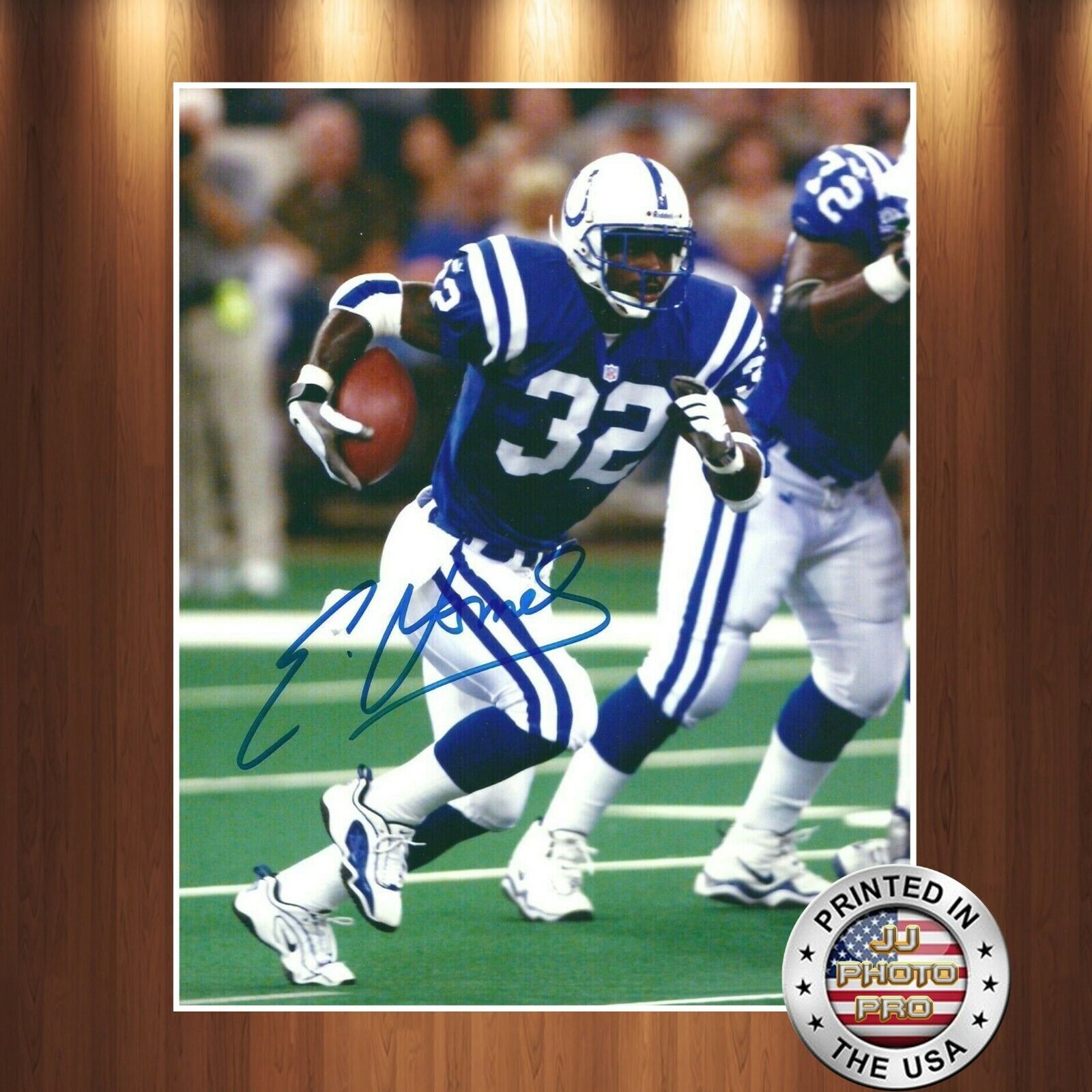 Edgerrin James Autographed Signed 8x10 Photo Poster painting PREMIUM REPRINT