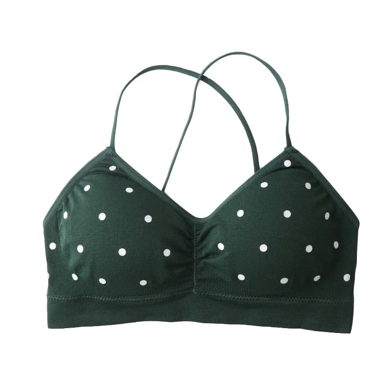 Women's Bra Push Up Bra Sports Bra For Women Seamless Sexy Lingerie Female Polka Dot Soft Fashion Underwear Women's Tube Top