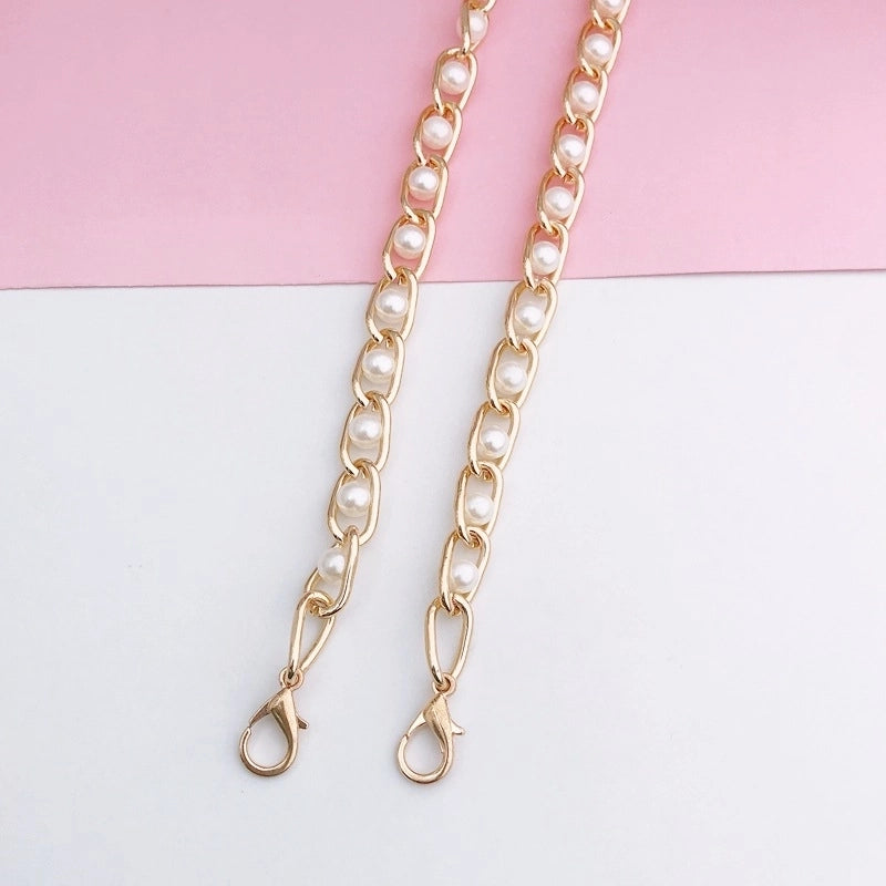 Metal Bags Chain Girls Slung Over One Shoulder Phone Cover Lanyard Lanyard Lobster Buckle 110cm Gold Iron Chain Shoulder Strap