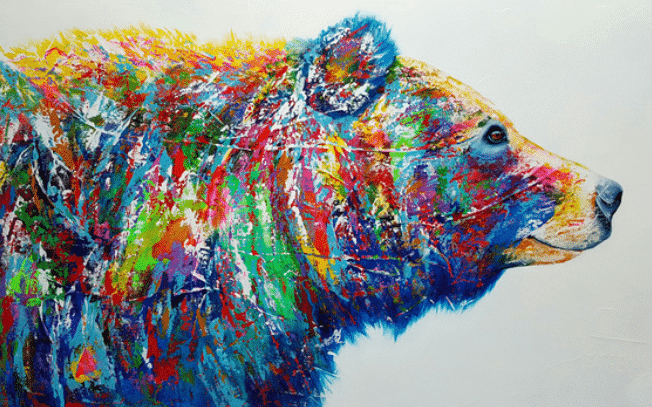 

Multicolor Bear – Paint By Numbers - 40*50CM, 501 Original