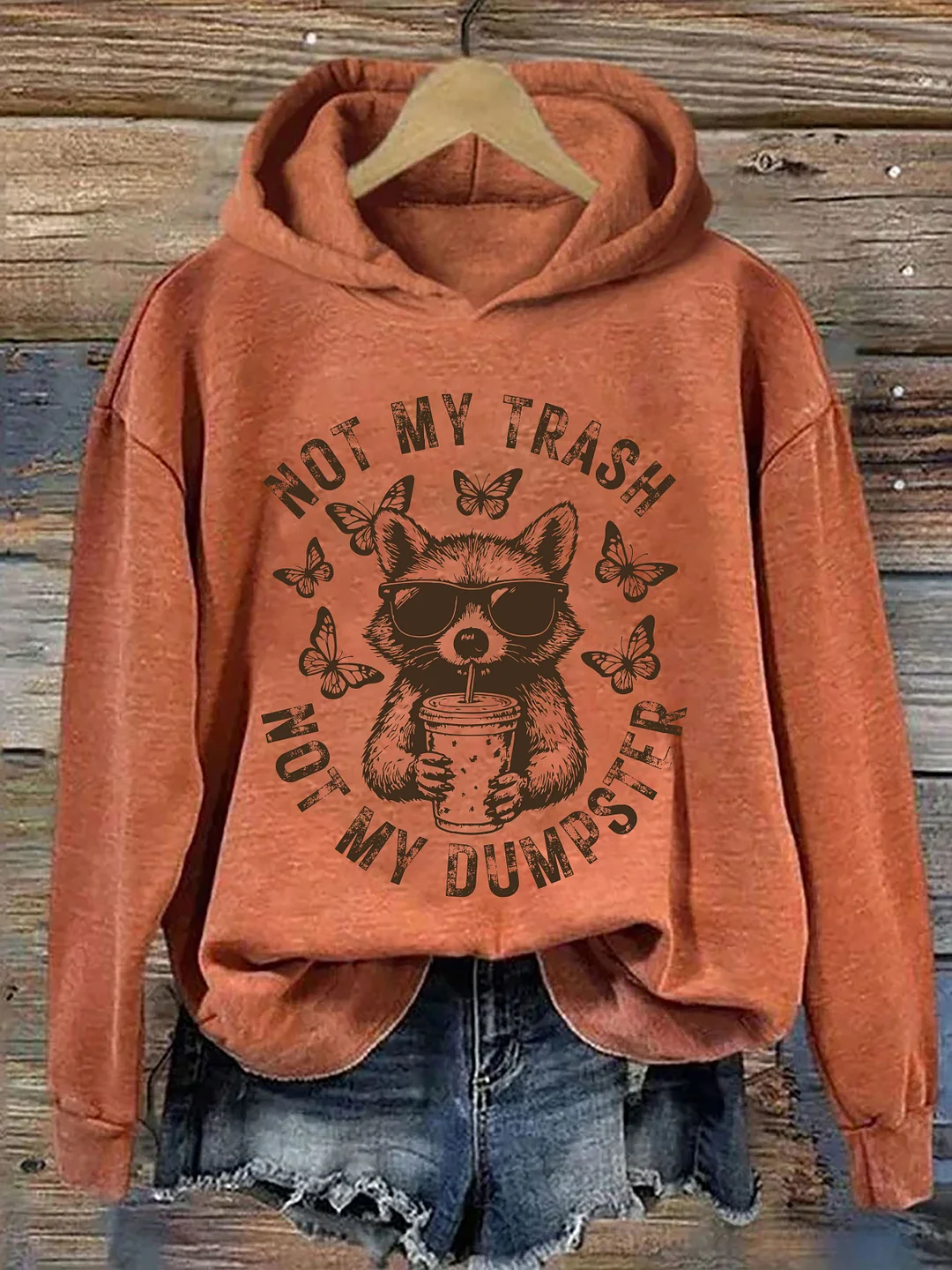 Not My Trash Not My Dumpster Snarky Hoodie