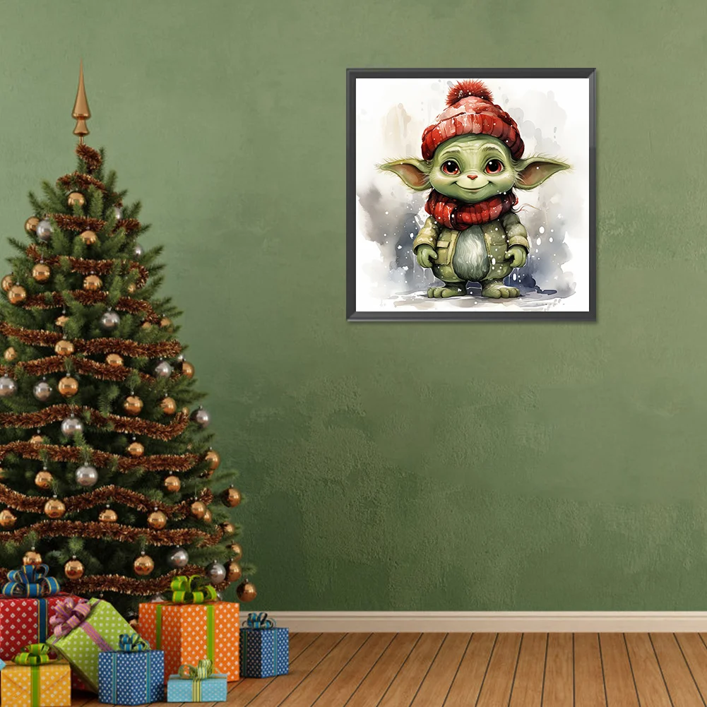 Diamond Painting - Full Round Drill - Yoda(Canvas|30*30cm)