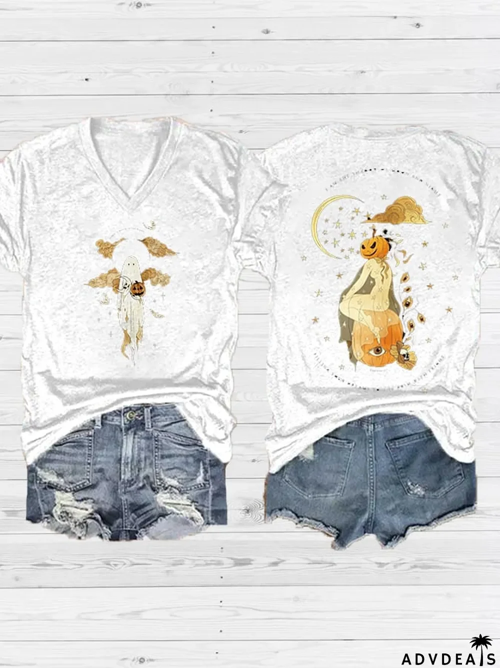 Women's Ghost Art Casual T-Shirt