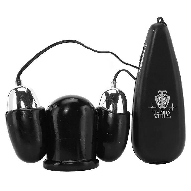 Pornhint Trinity Vibrating Penis Head Teaser Black