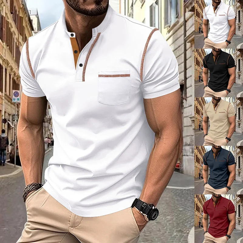 Men's Short Sleeve Polo Shirt Polo Suit