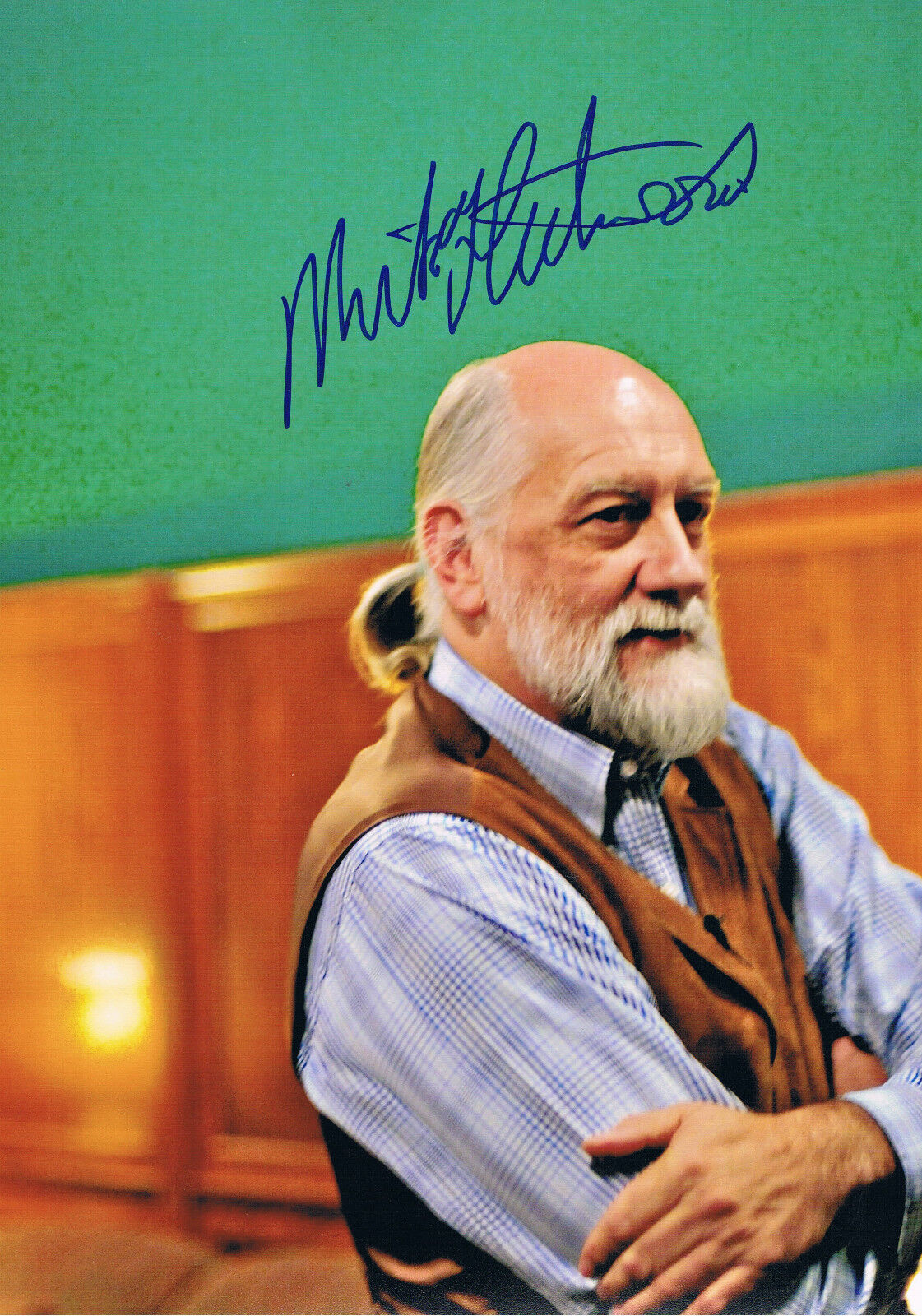 Mick Fleetwood 1947- genuine autograph Photo Poster painting 8x12