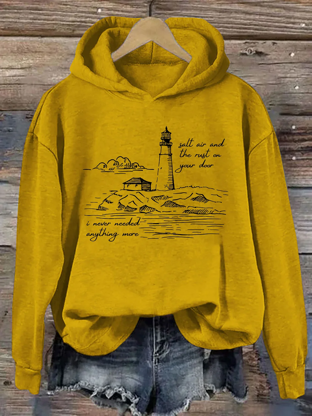 Salt Air And Rust  On Your Door Hoodie