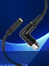 90 Degree Angle XLR To 3.5mm Cable for Mixer Console Speaker Tablet Phones Balanced To Unbalanced Audio Cable 11.8 Inch/0.3 Meter Length
