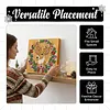 (25x25cm)DIY Pearl Painting Xmas Framed Handmade Pearl Material Art Kit Living Room Decor