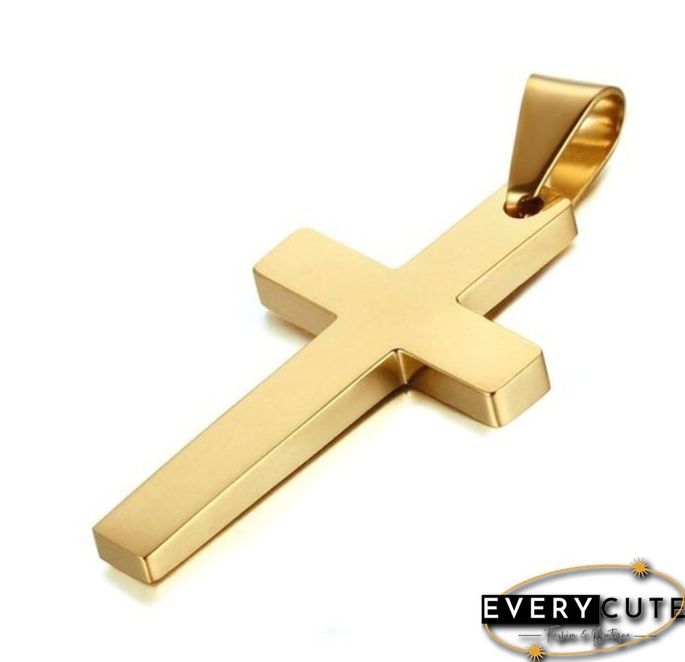 Fashion Simple Cross Pendant Necklace Cross Necklace Jewelry for Men Christmas gift
