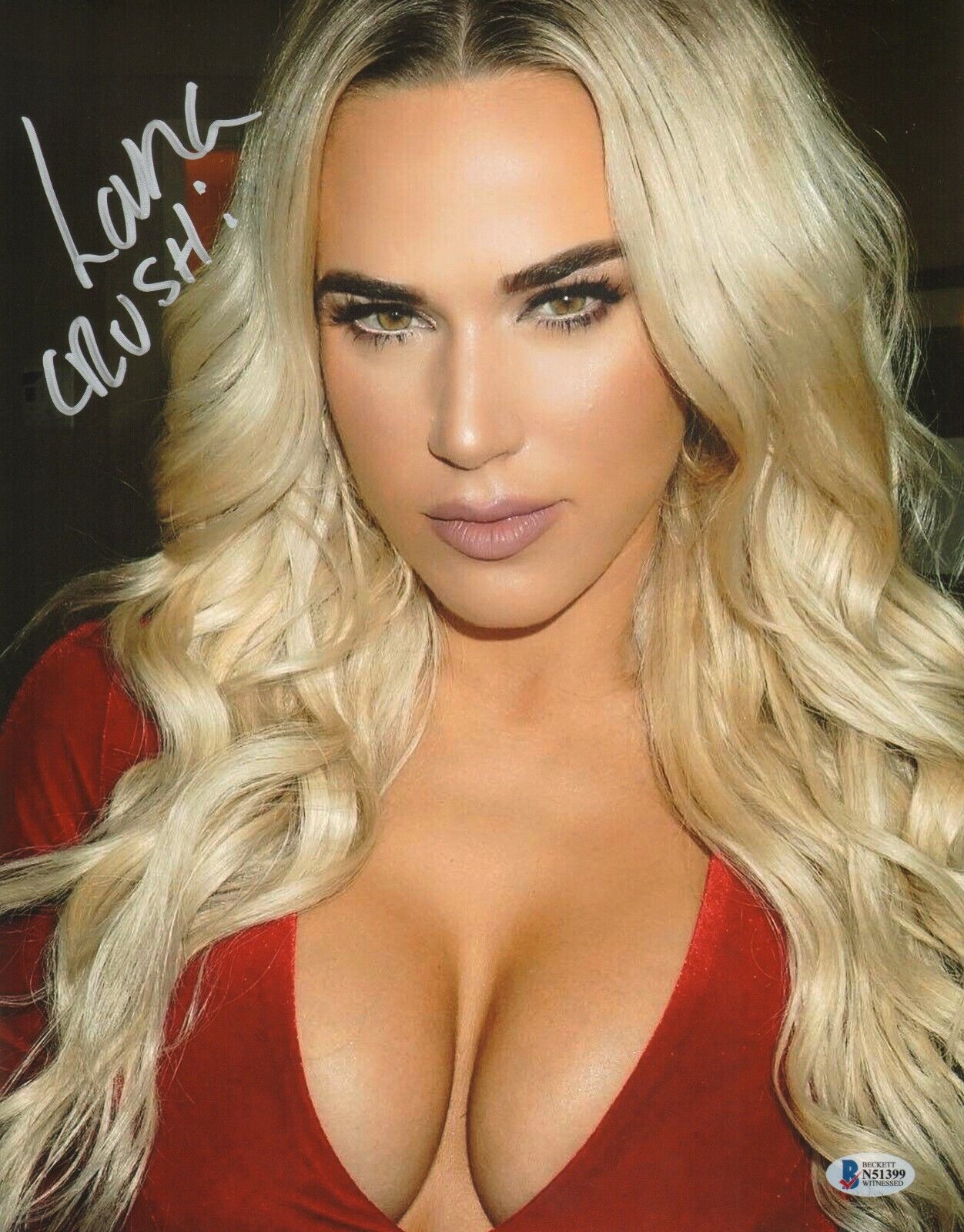 Lana Signed 11x14 Photo Poster painting BAS Beckett COA WWE Total Divas Picture Autograph CJ FSU