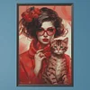 uk.everydayedeals (Limited Stock)Diamond Painting - Round AB Drills - Ice Cream Girl(45*65cm)