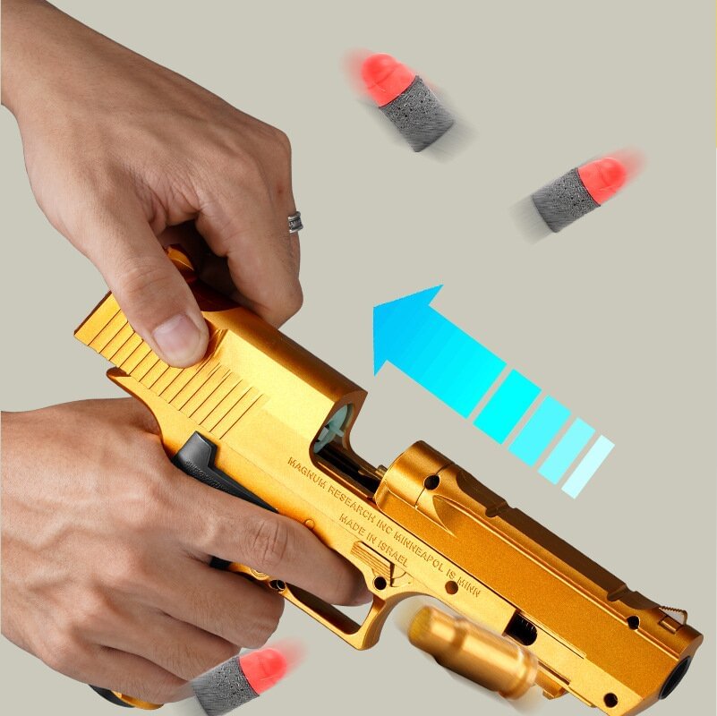 Desert Eagle Shell Ejection Soft Bullet Toy Gun