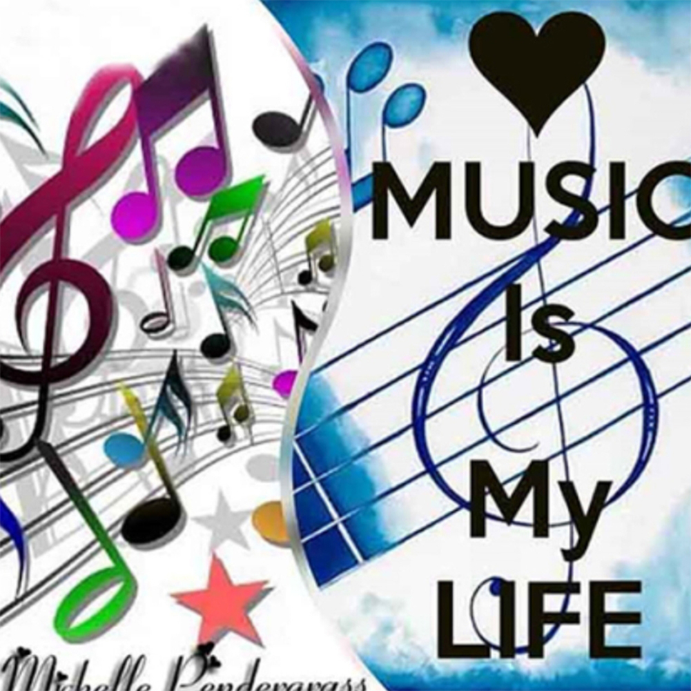 Music Note-Paint by Numbers-16"x16"/40x40cm