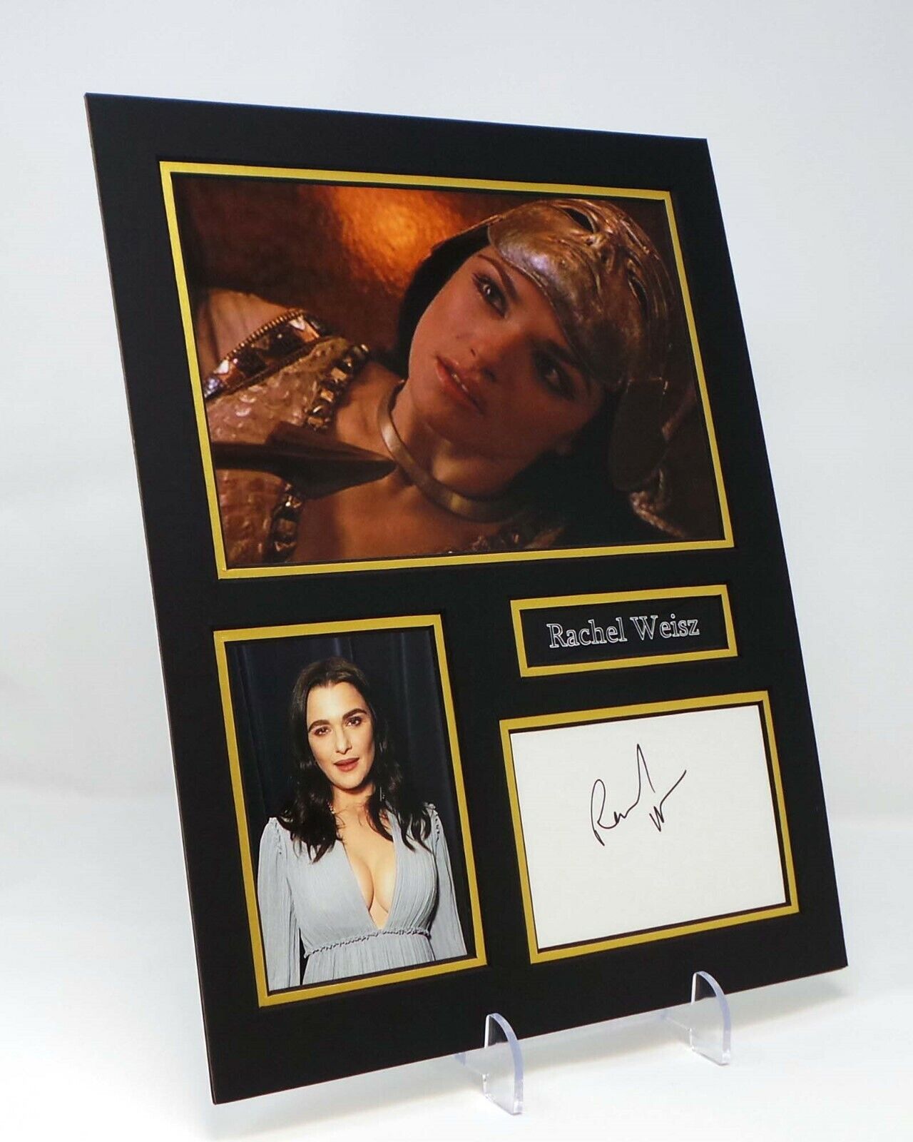 Rachel WEISZ Signed Mounted Photo Poster painting Display AFTAL Actress in The Mummy Returns