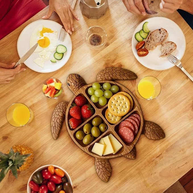 Tegooe Octopus Charcuterie Platter Wooden Serving Board - Unique Home Decor