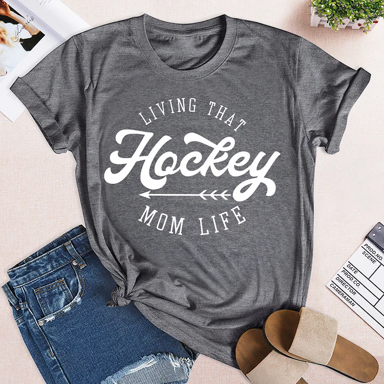 Hockey Mama T-shirt Tee-04067-Annaletters