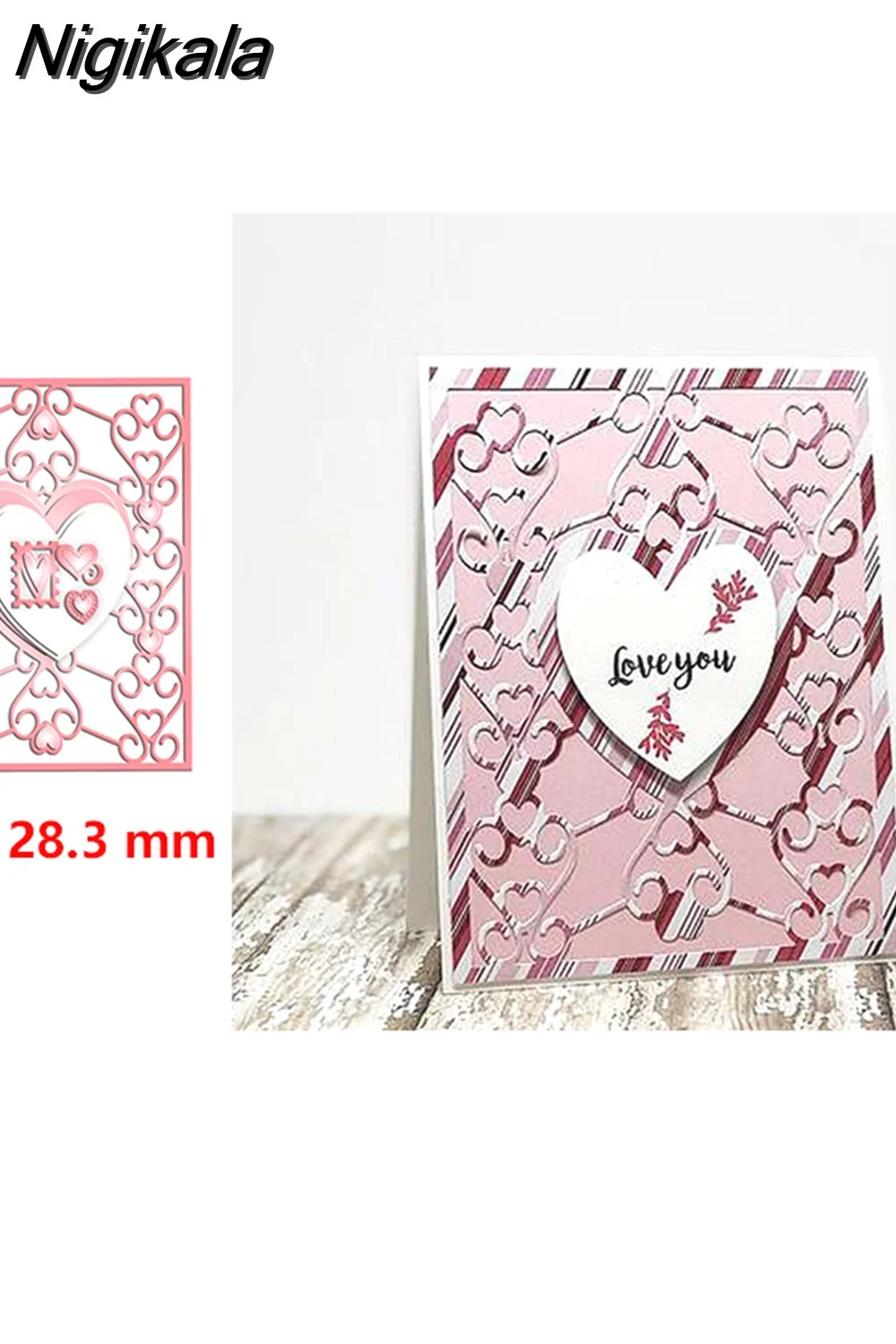 Nigikala Square Circle Oval Heart Frame Butterfly Border Cutting Dies for DIY Scrapbooking Valentine's Cards Crafts New 2023