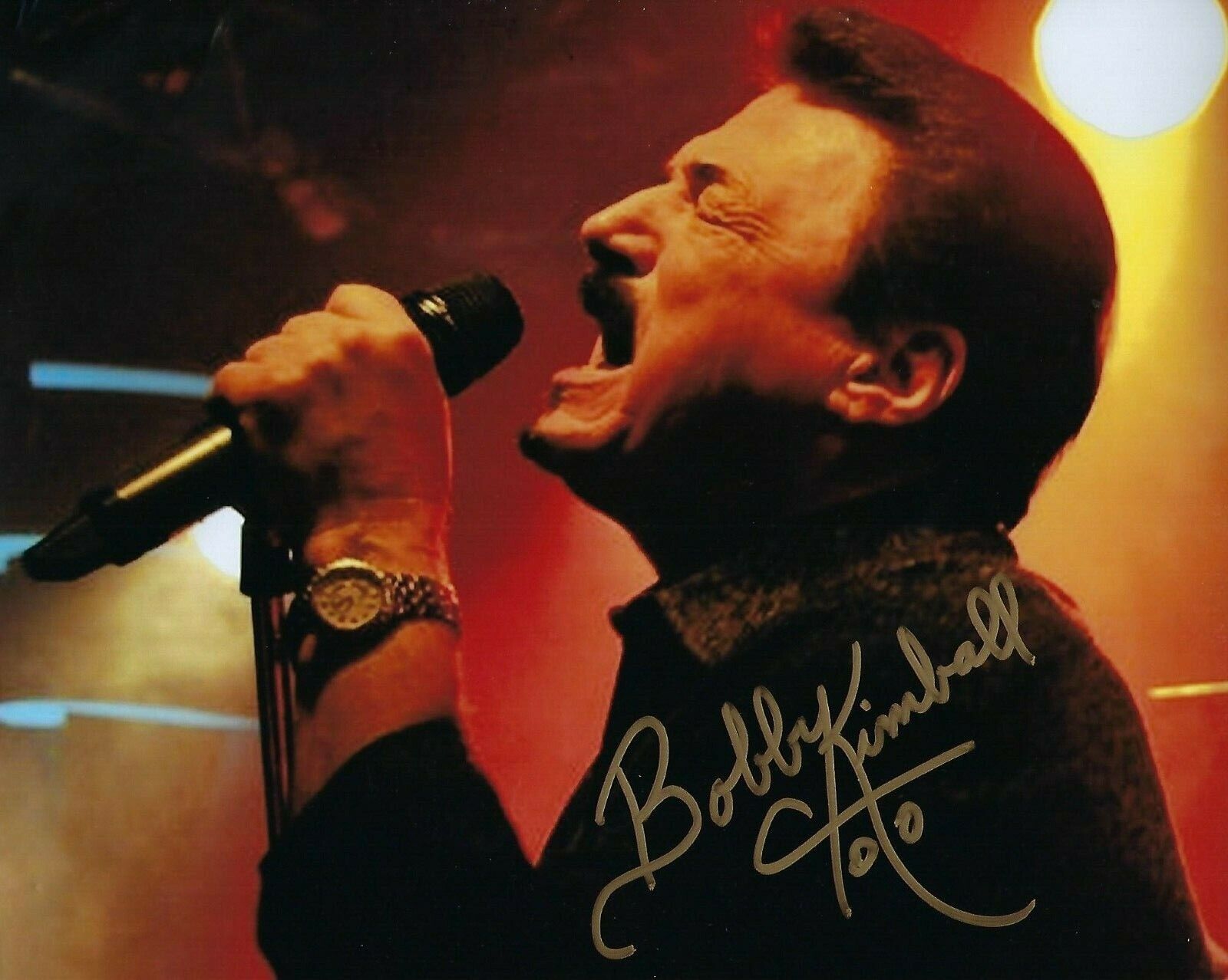 GFA Toto Band Africa Singer * BOBBY KIMBALL * Signed 8x10 Photo Poster painting C COA